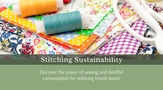 Image of sewing materials, with the title and brief description of the article.