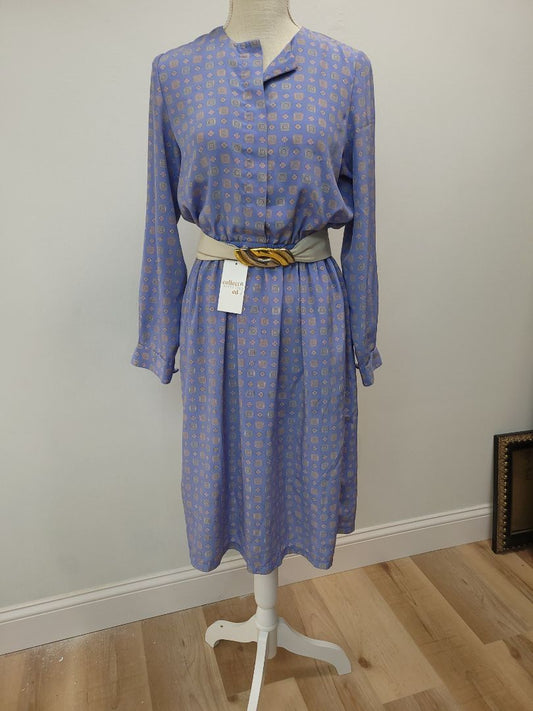 Blue Appleseed's Vintage patterned knee-length dress, 6P